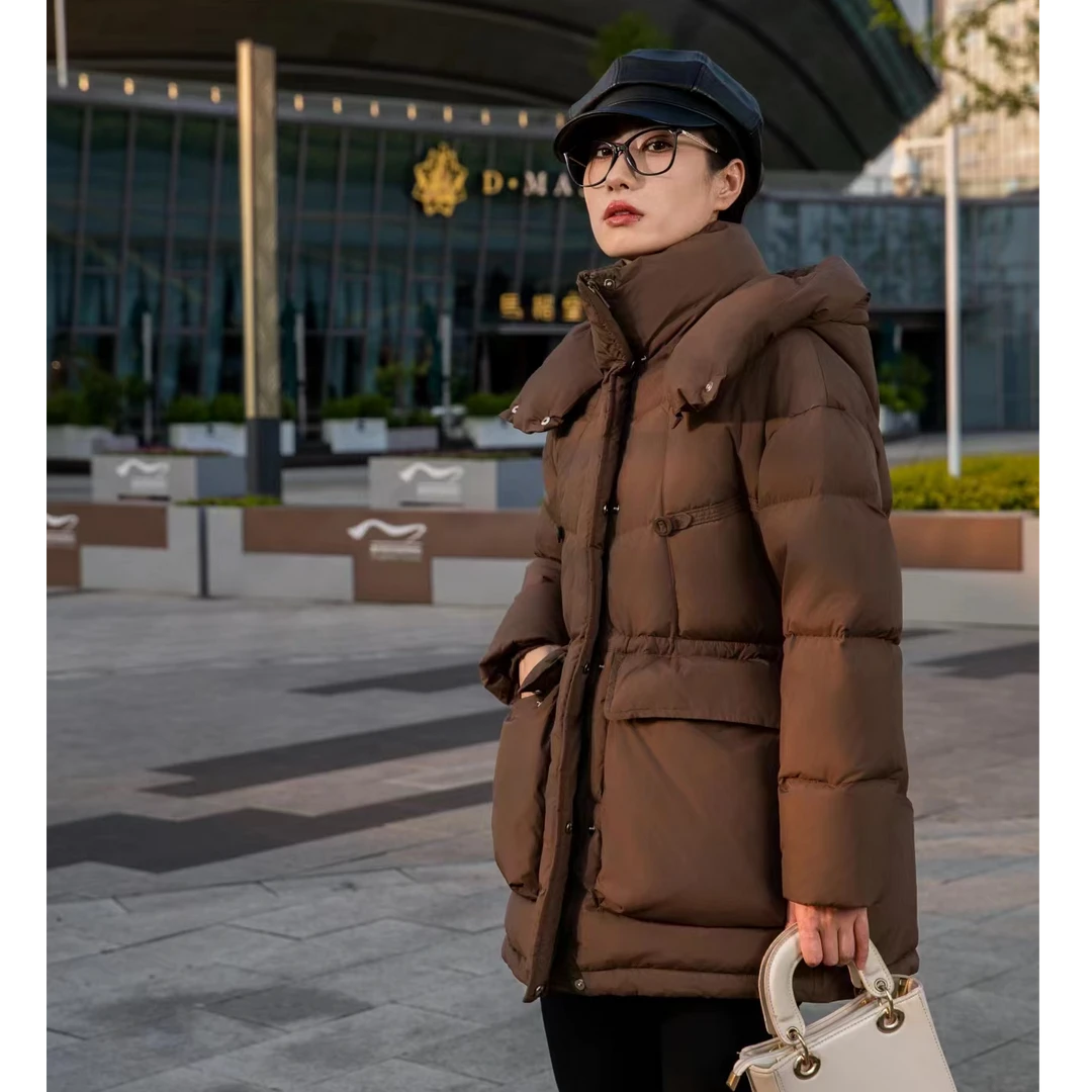 2025款新款上新连帽休闲时尚宽松羽绒服-399