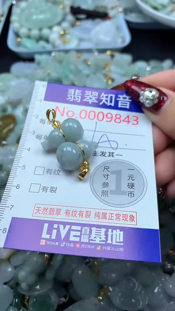 吊坠(不含链)未镶嵌翡翠9843