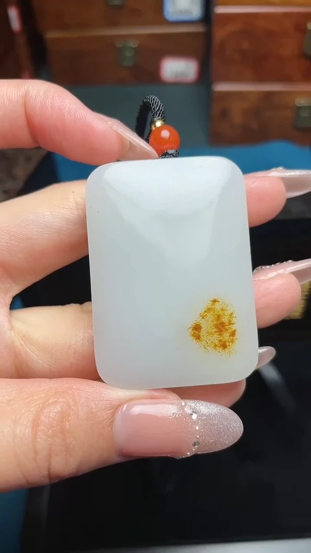 和田玉未镶嵌挂件文和田玉