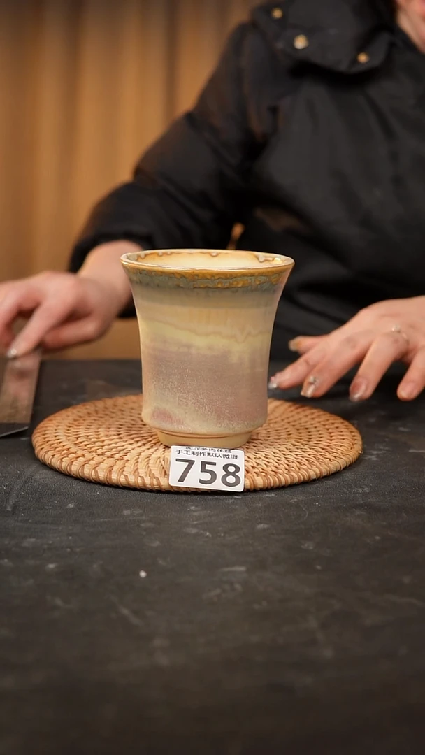 【闪购商品】瓷片758泥泥手工花盆口9