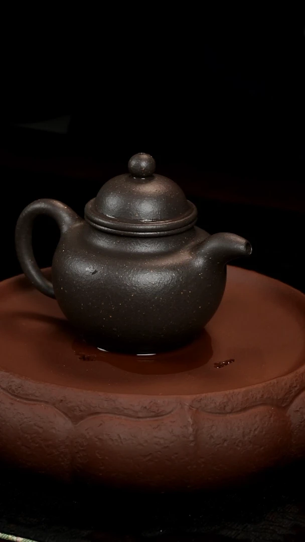 茶壶紫砂天青掇球小壶