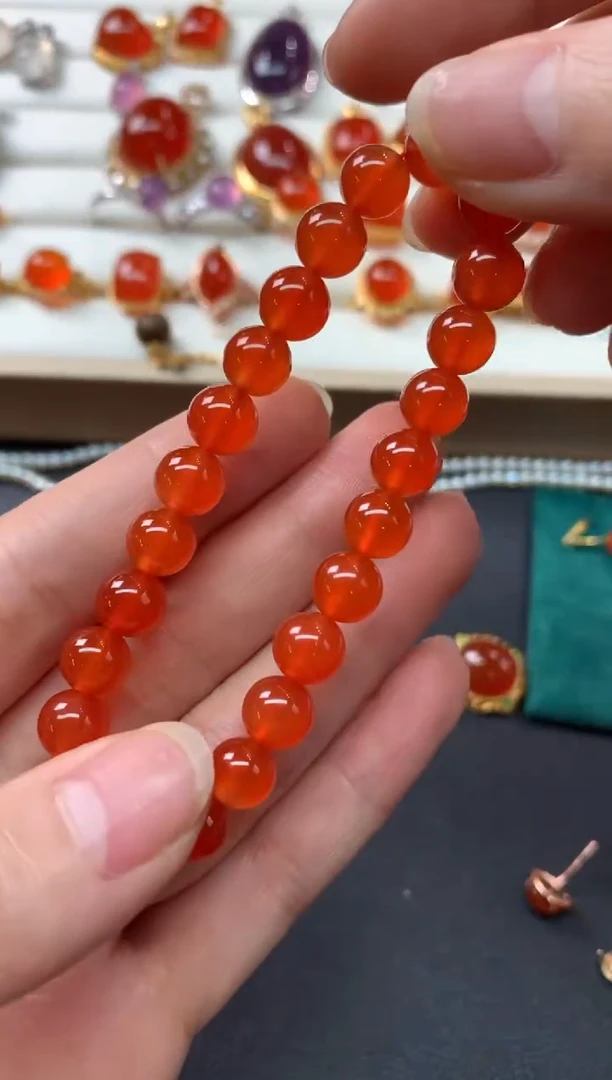 【闪购商品】南红玛瑙手串未镶嵌D637|3300