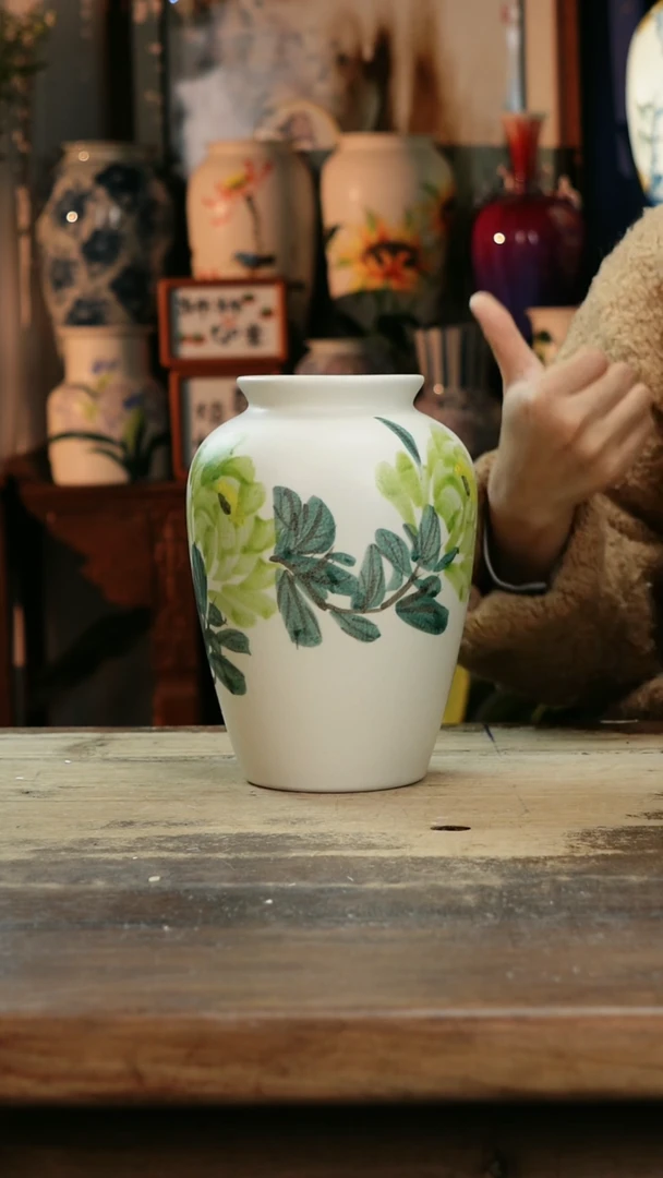【闪购商品】瓷片景德镇纯手工釉下彩精品花瓶