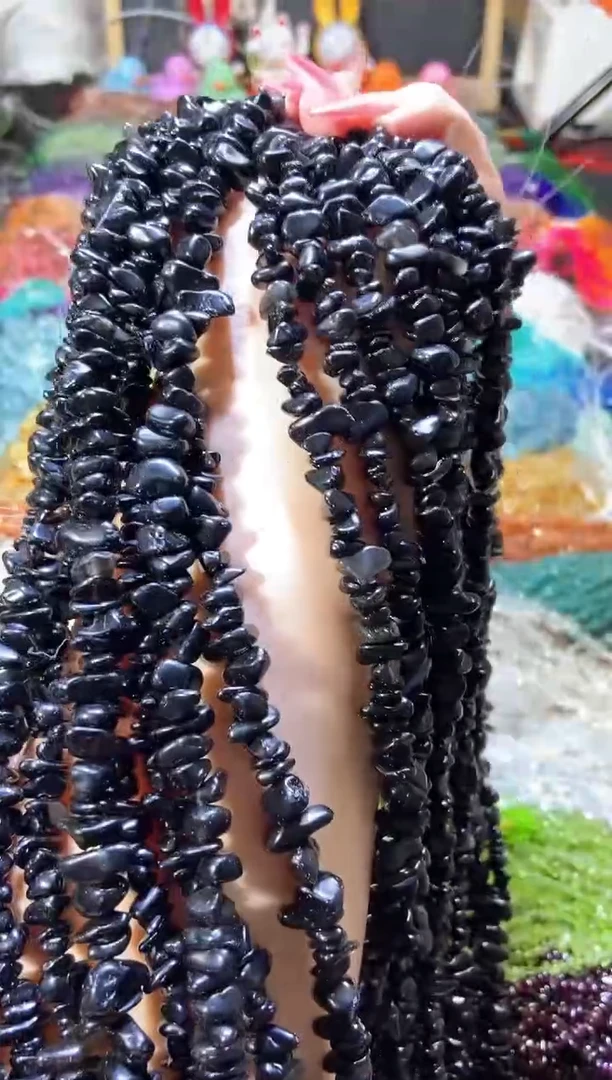 水晶珠宝半成品未镶嵌黑耀