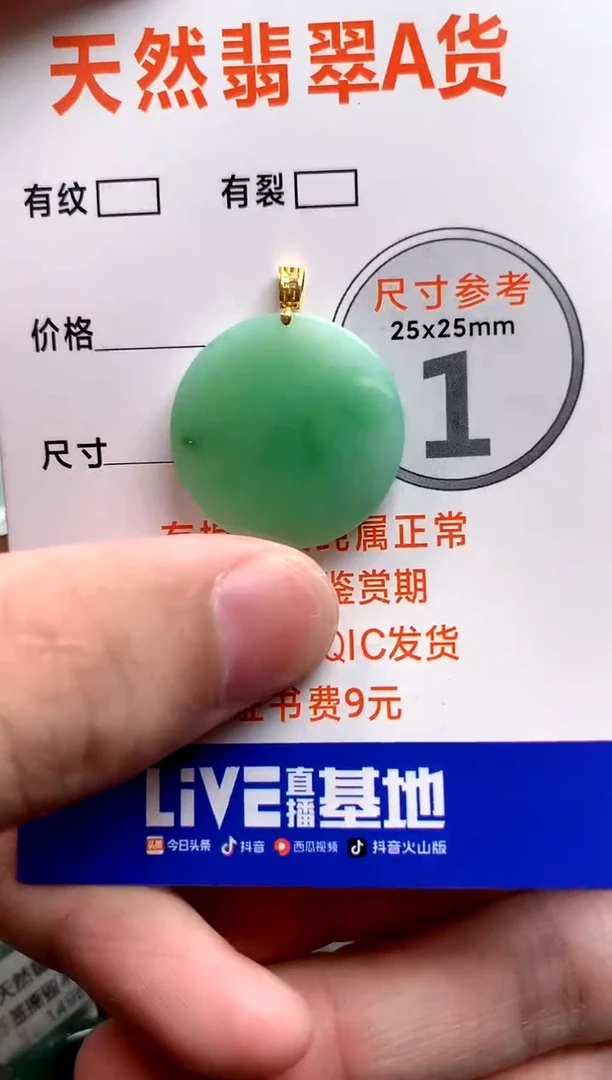 颈饰18K金镶嵌翡翠0684708047