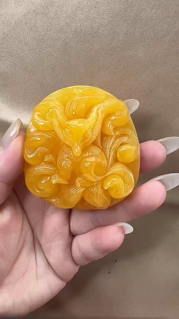 琥珀颈饰未镶嵌吊坠