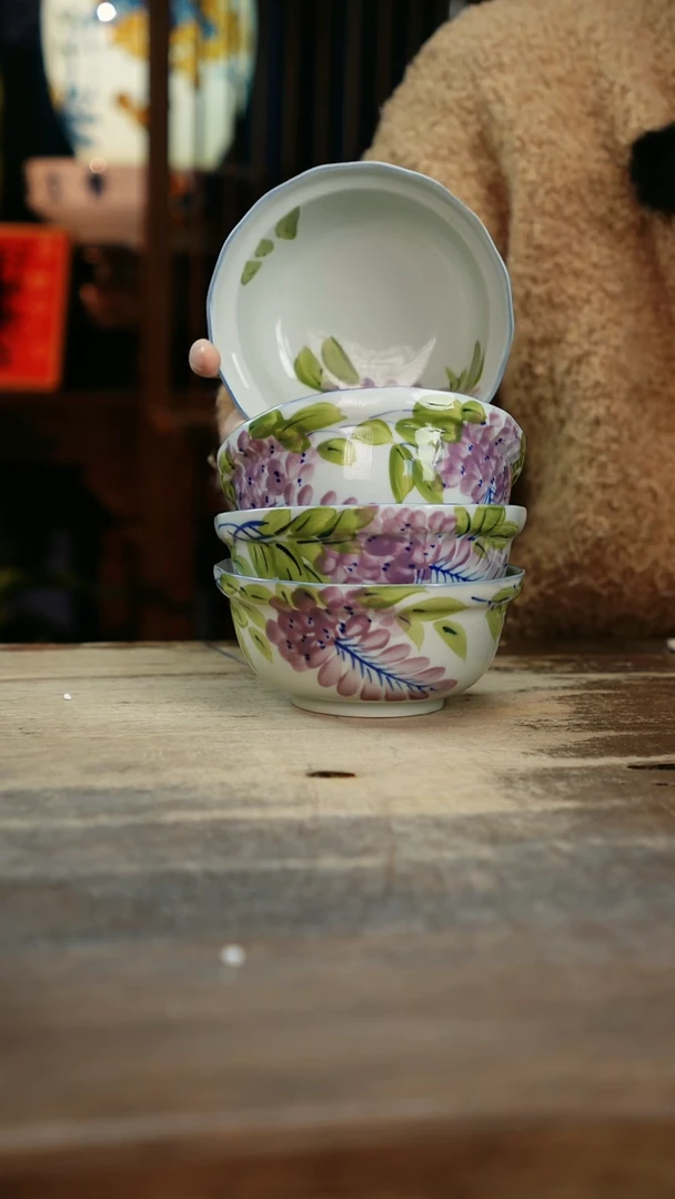 【闪购商品】瓷片景德镇纯手工釉下彩精品餐具