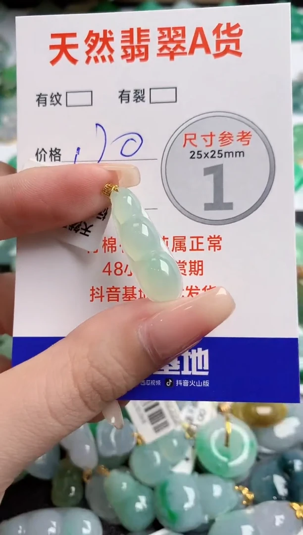 翡翠18K金镶嵌颈饰0329674491