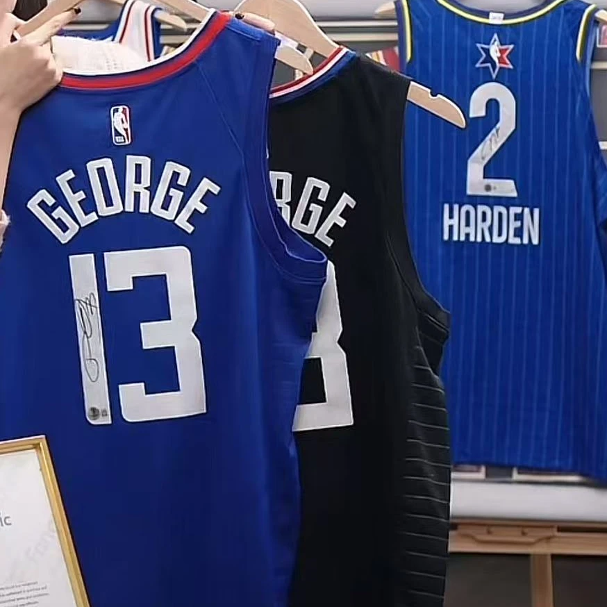 乔治亲签快船二选一sw装裱收藏412【铭人堂亲签球衣直播专属链接】