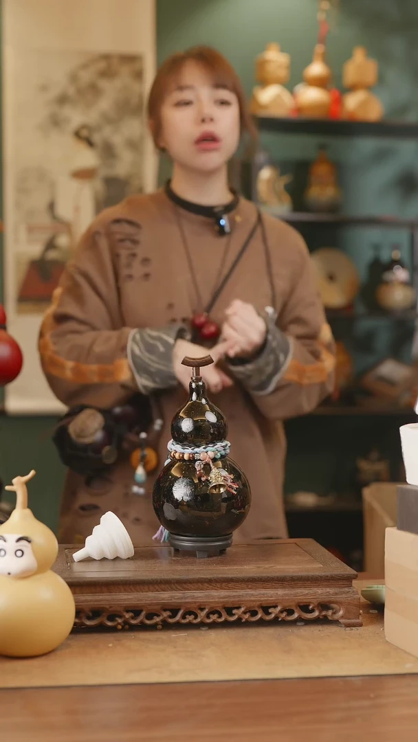 【闪购商品】229号精品天然大漆工艺防渗内胆酒葫芦~