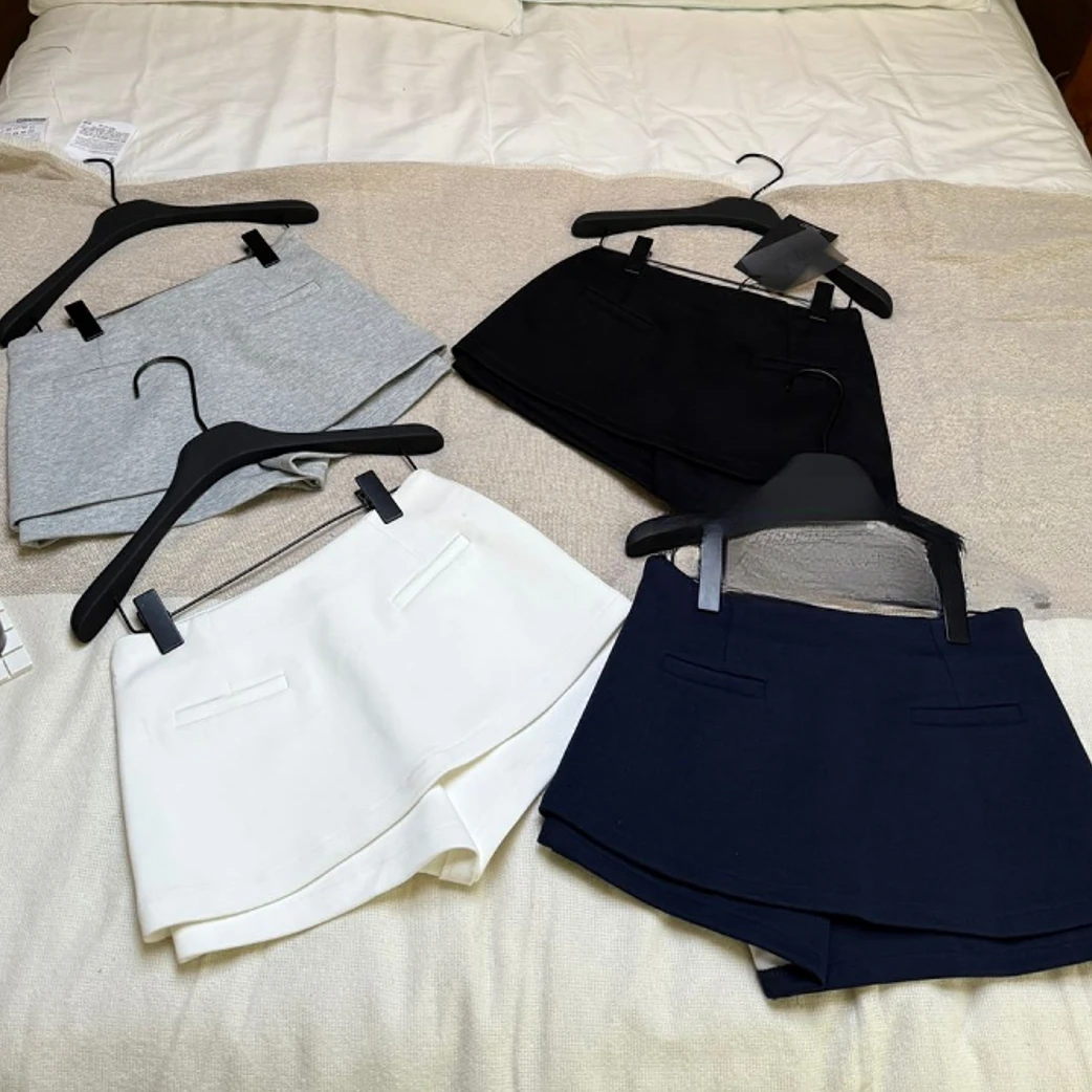 精梳棉下半身失踪透气春夏高腰显瘦紧身辣妹裤裙6608