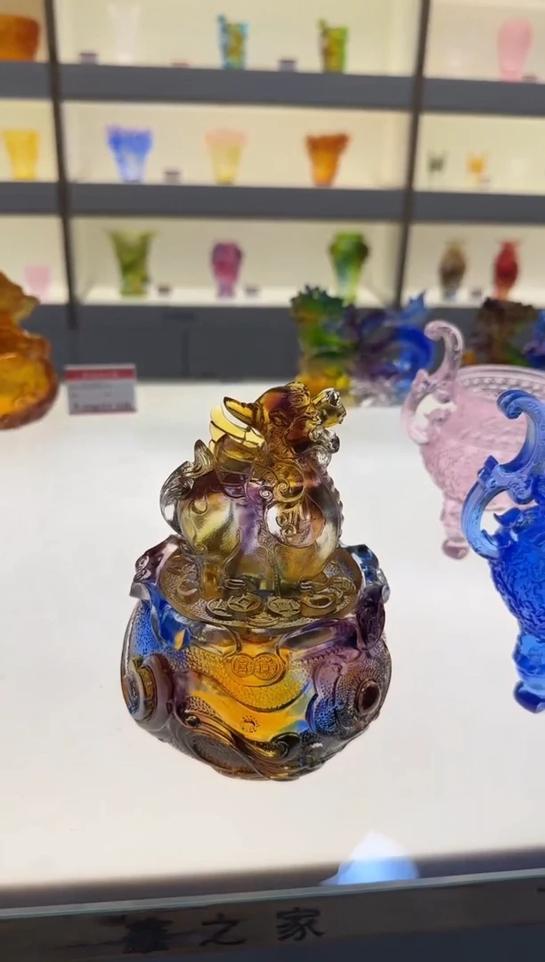 手工艺品琉璃貔貅香炉