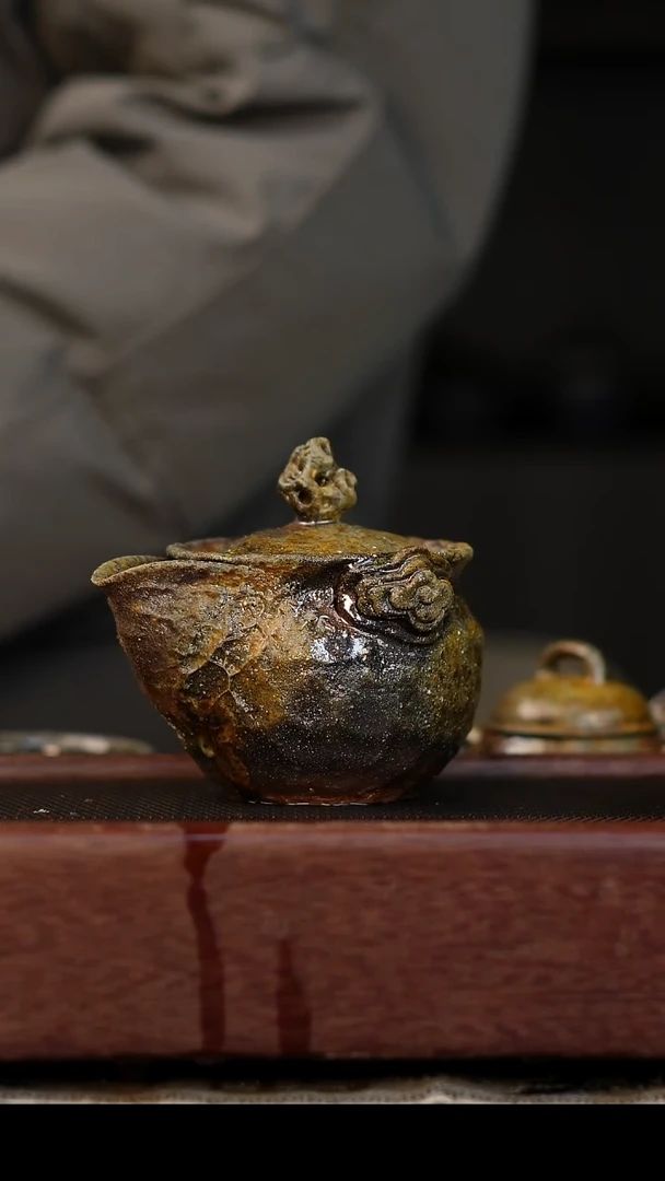 茶壶紫砂柴烧紫砂段泥宝瓶