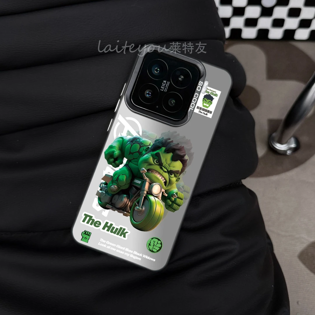 适用苹果小米15/14/13华为OPPOvivo创意绿巨人全包磨砂防摔手机壳