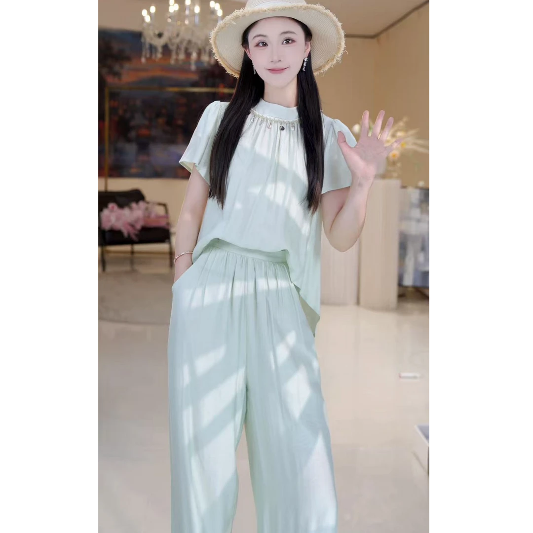 休闲圆领贝壳假两件套814567