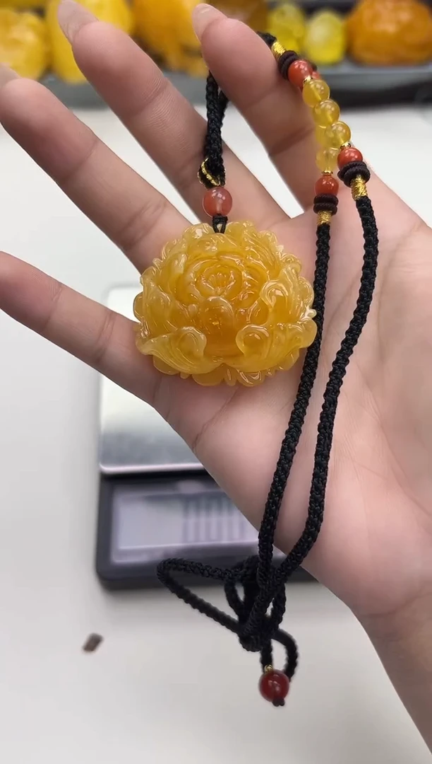 裸石琥珀未镶嵌天然琥珀蜜蜡吊坠