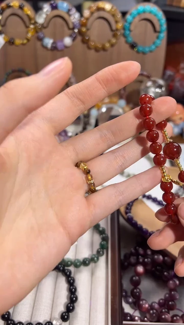 【闪购商品】水晶手链银S925镶嵌玛瑙