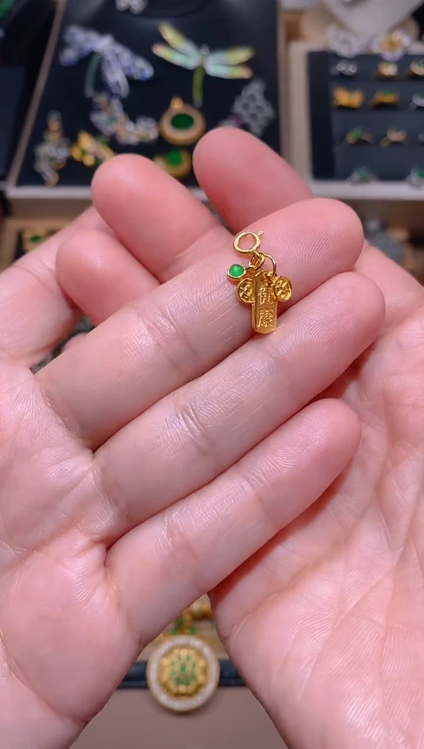 【闪购商品】翡翠吊坠(不含链)银S925镶嵌万能扣