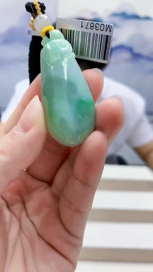 未镶嵌定制翡翠5145lr-毛货挂件22