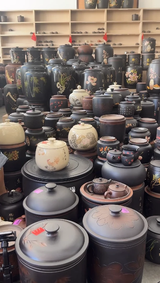 罐瑕疵茶叶罐  白泥   183