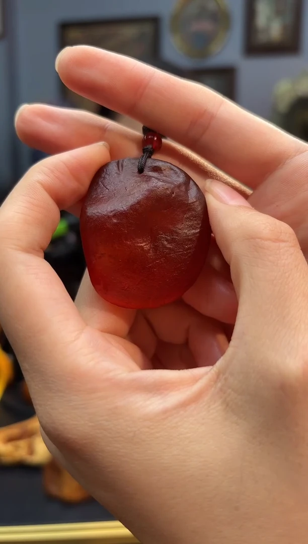 琥珀颈饰未镶嵌吊坠