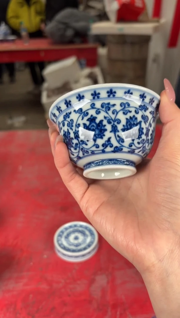 杯看山柴窑青花看山柴窑青花