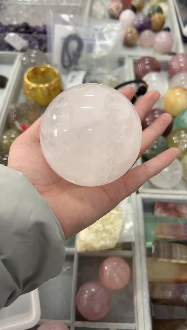 未镶嵌珠宝半成品水晶M527 约7.8cm