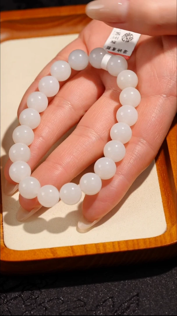 未镶嵌手串和田玉（白玉）和田玉白玉手串