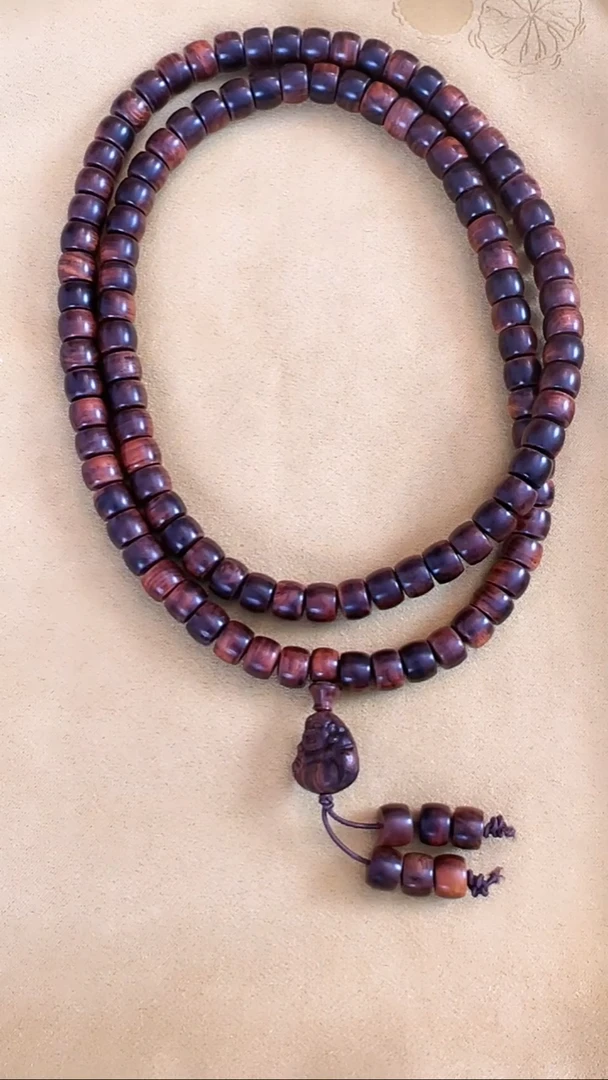 手串/手链黄花梨/降香黄檀海南黄花梨老料手串0.9*108尺寸