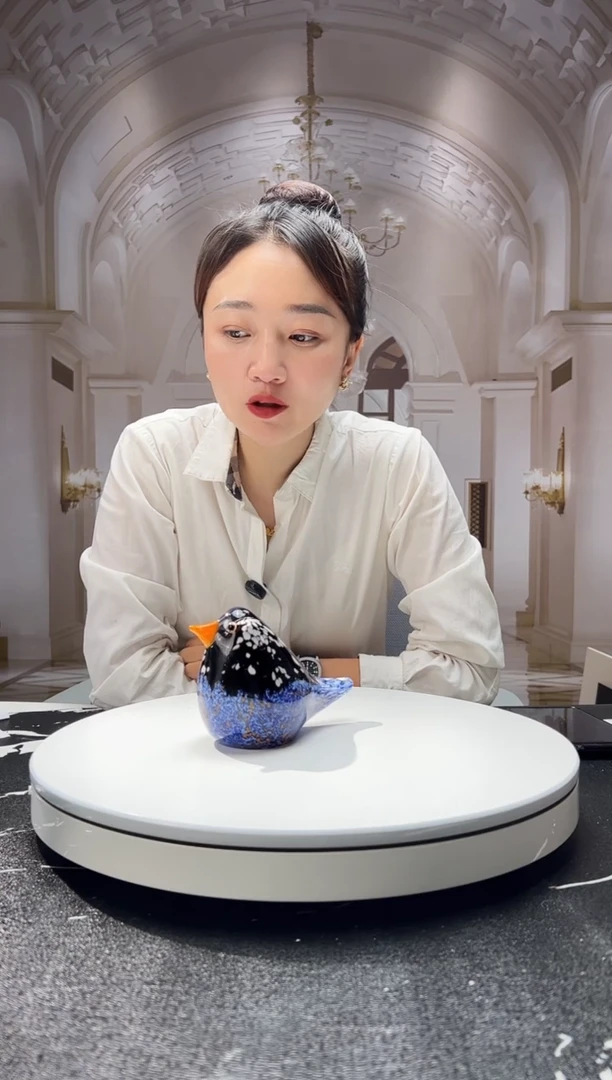 茶宠巴比特美学 蓝黑色小鸟