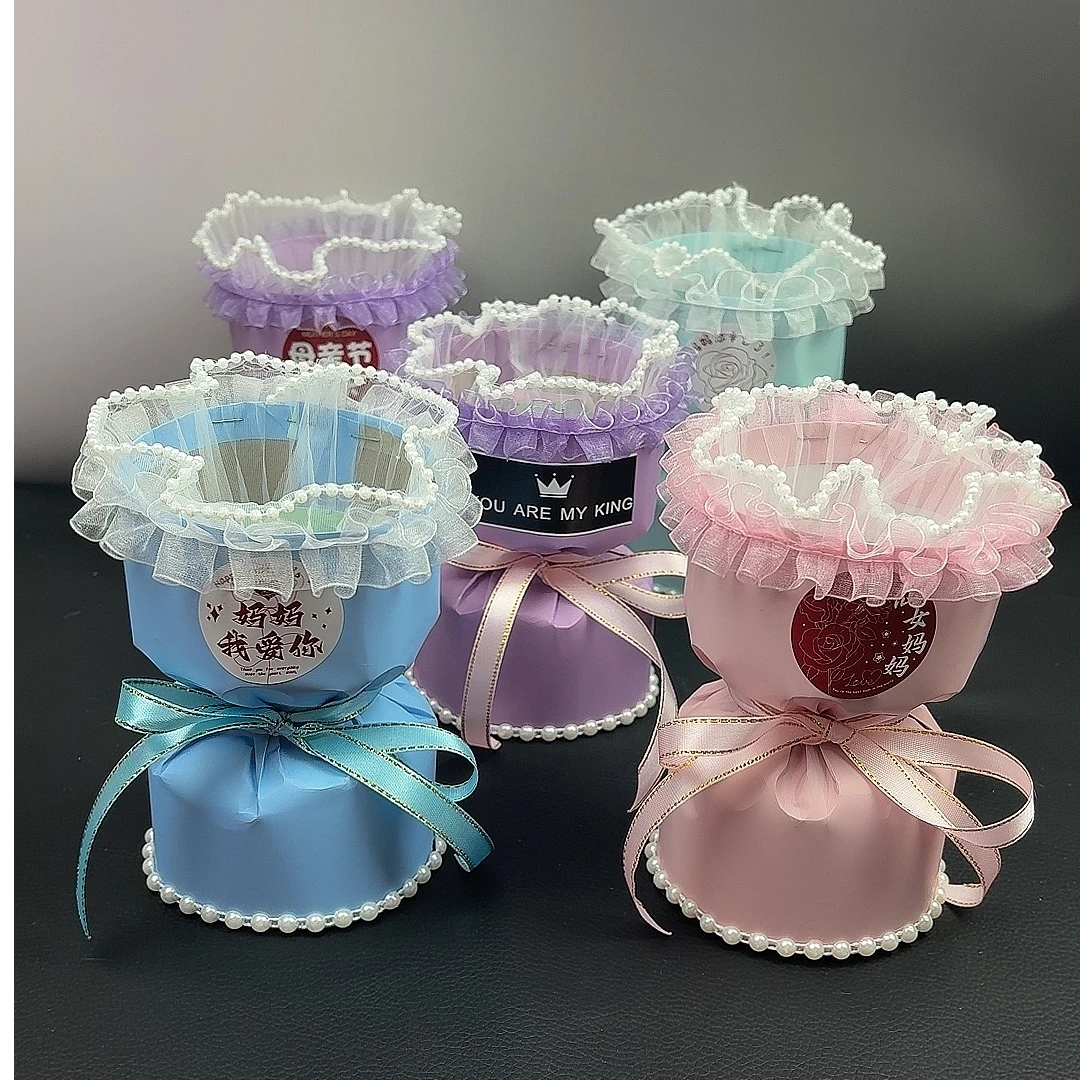 迷你小香风单支花壳免包装成品节日花壳生日结婚伴手礼花壳