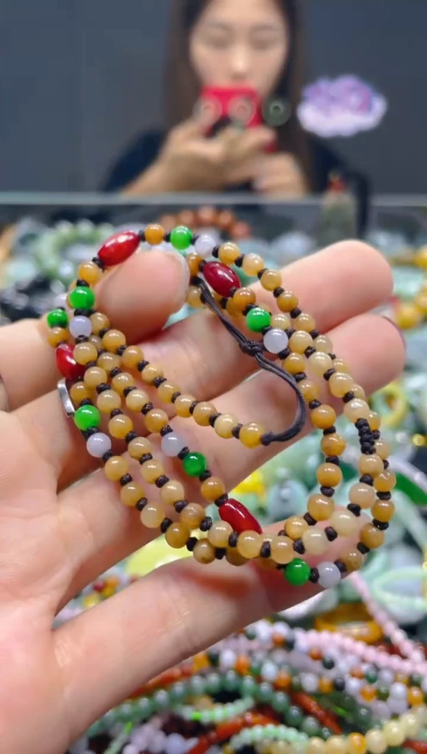 颈饰未镶嵌翡翠3MM/K/翡翠A货，一件也是批发价