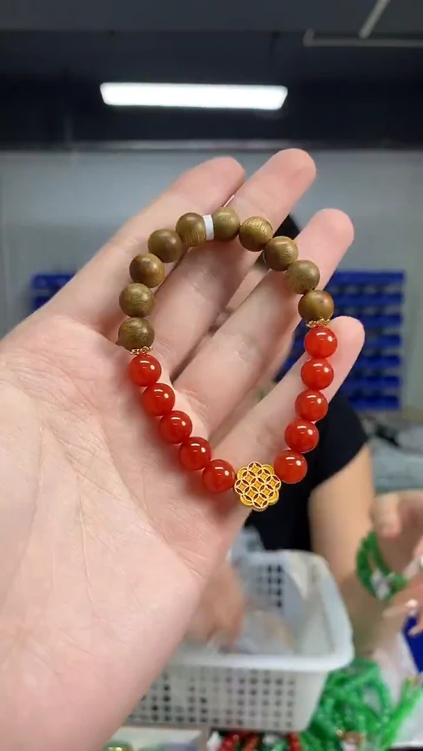 未镶嵌手链南红玛瑙多样性发其一颜色微差