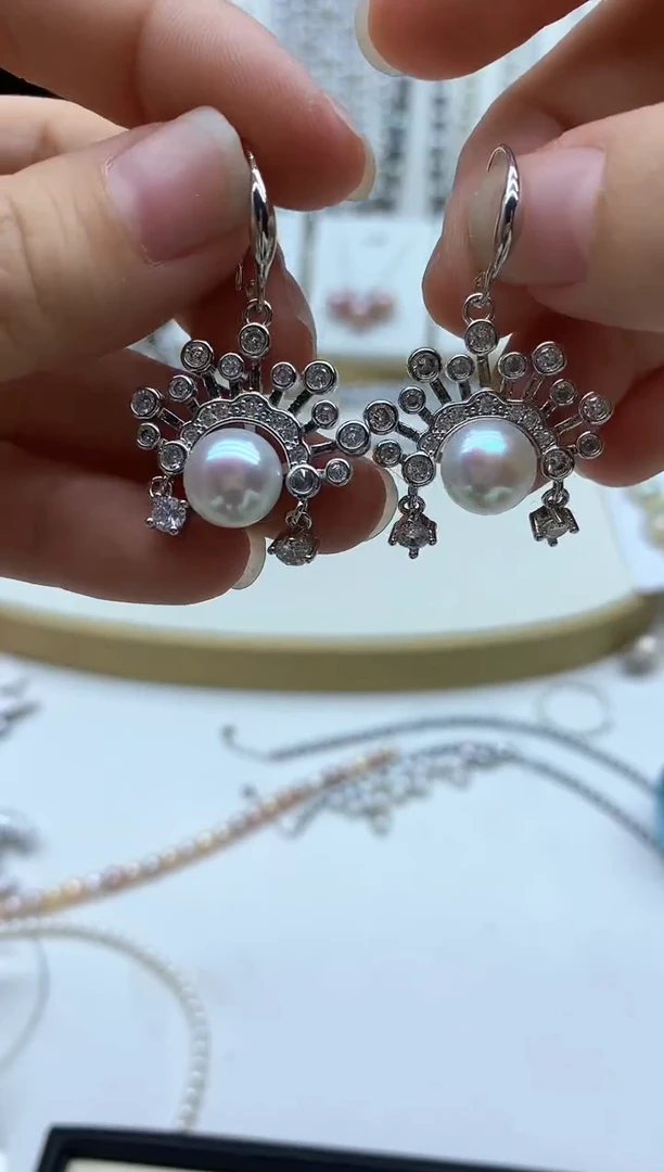 未镶嵌耳饰淡水珍珠多样性发其一