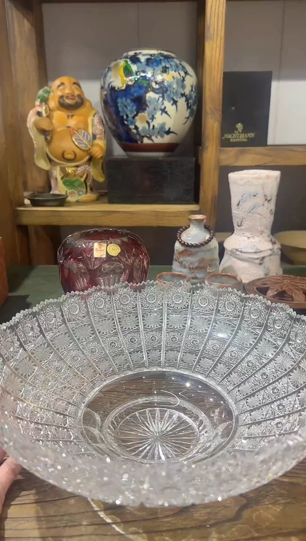 手工中切大水晶果盘