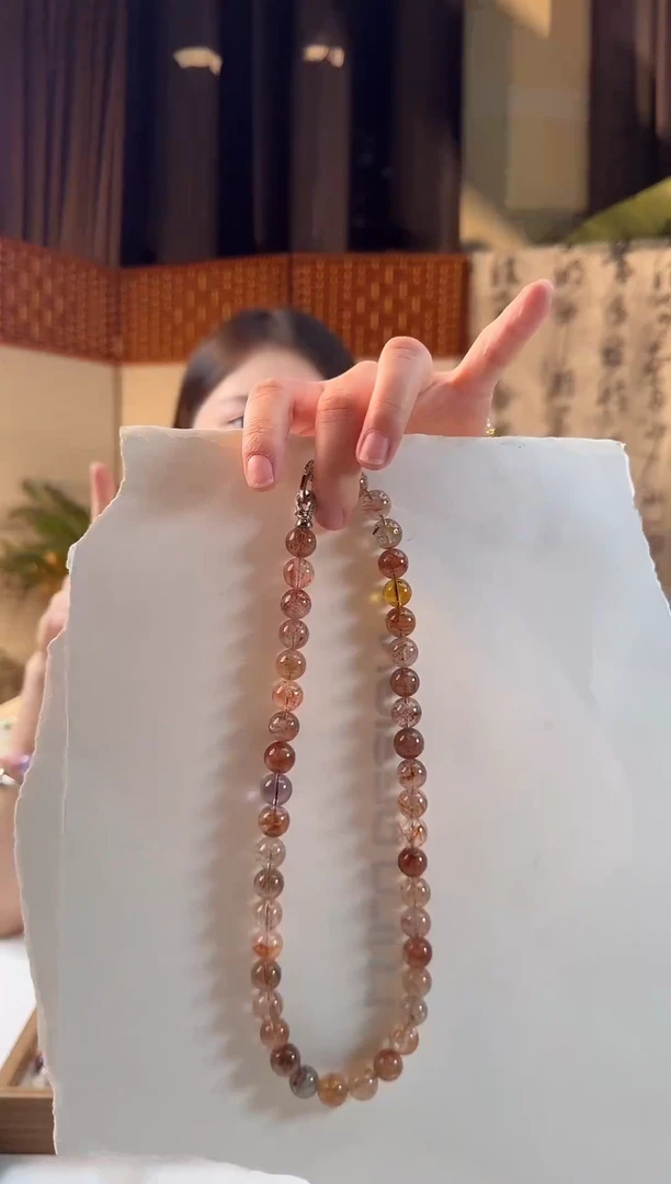 颈饰未镶嵌水晶天然水晶黄超七项链