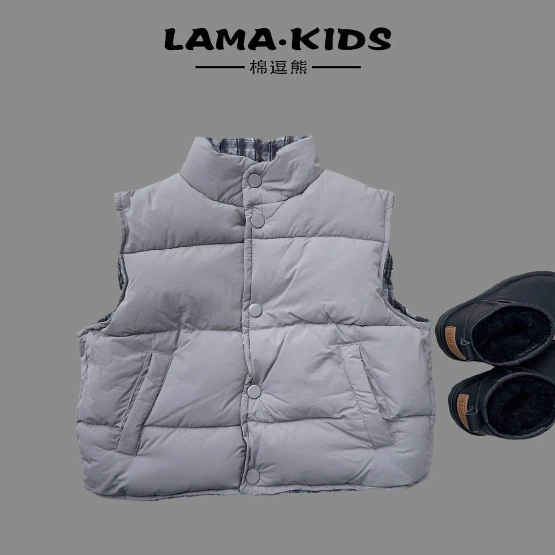 【棉逗熊品牌冬季】男童韩版冬季时尚休闲百搭马甲-12346