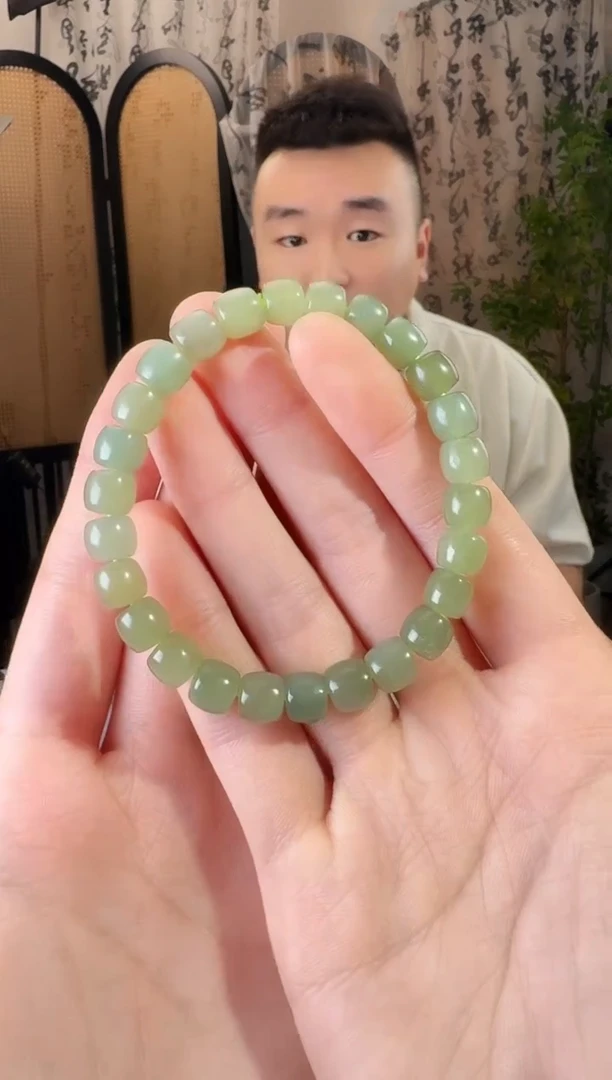 手串未镶嵌和田玉手串带结构多样性发货