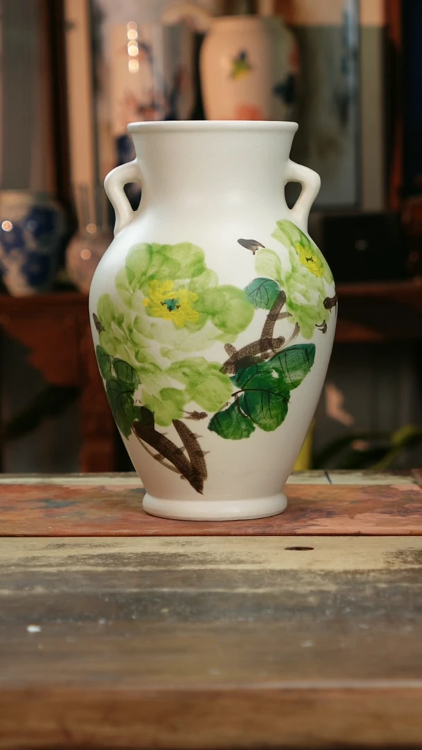 【闪购商品】瓷片景德镇纯手工釉下彩精品花瓶