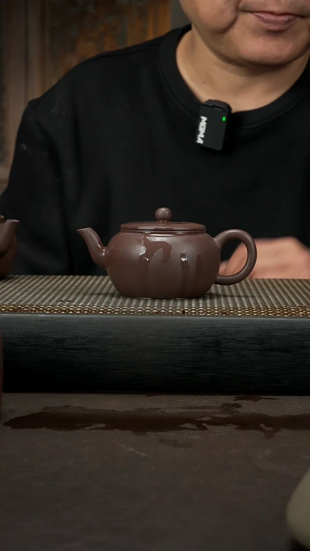 【闪购商品】紫砂茶壶天青泥 平盖莲子150cc 057