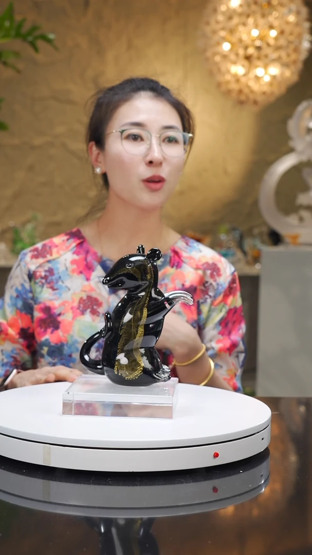 瓷片设计款老鼠摆件