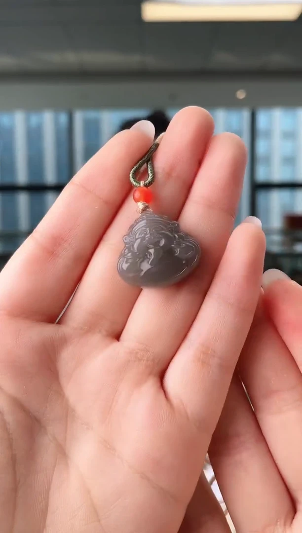 颈饰未镶嵌和田玉财神 无