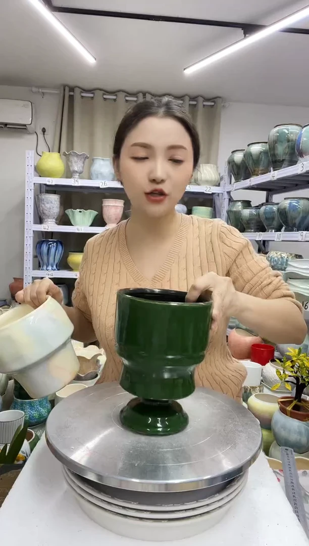 12.29陶瓷花盆直播链接高.  17    口12