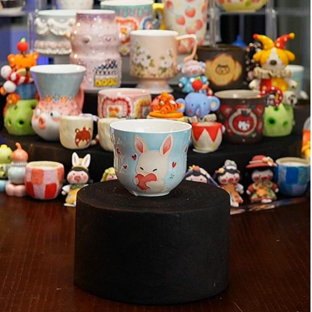 兔子爱心猪口杯102-7