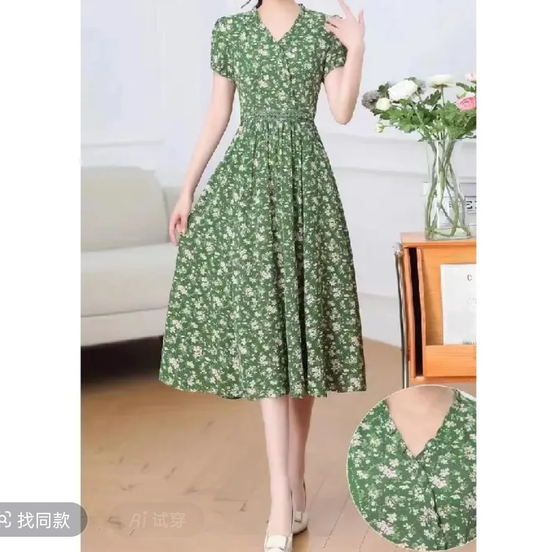 T1778女装连衣裙气质时尚夏季休闲百搭中长款裙子A3