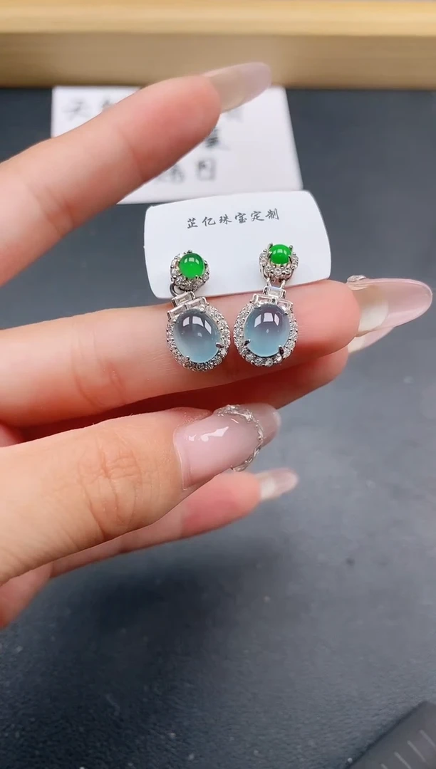 银S925镶嵌戒指翡翠111