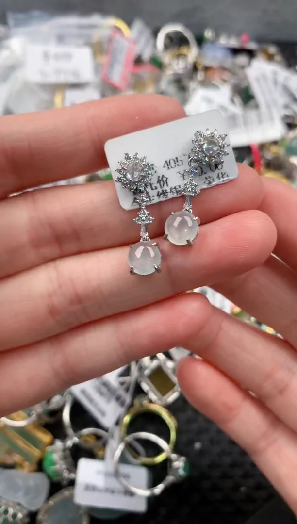 银S925镶嵌戒指翡翠333---4