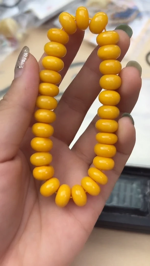 未镶嵌琥珀裸石蜜蜡手串