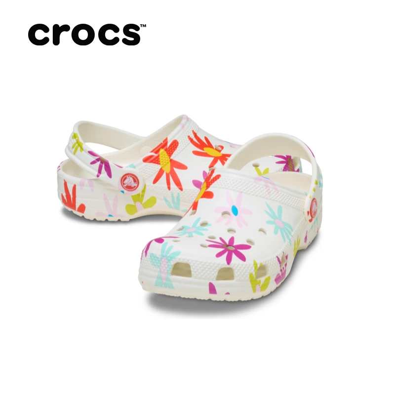 CROCS/卡骆驰【经典雏菊洞洞鞋鞋花套装】儿童沙滩鞋|211584/211580