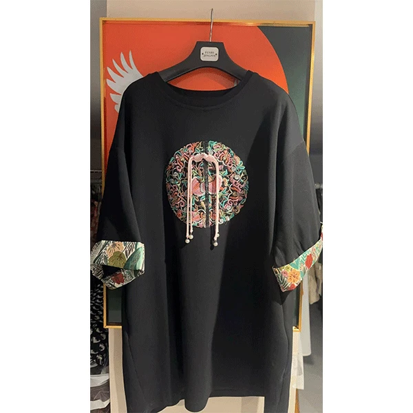 JY115  菲姐时尚气质百搭夏季薄款设计感洋气短款小众